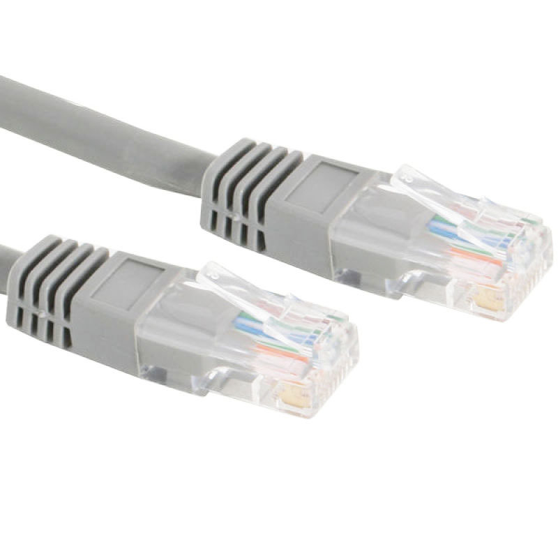CABLEPXERT PATCH CORD CAT 5E MOLDED STRAIN RELIEF GREY 5M ((PP12-5M)