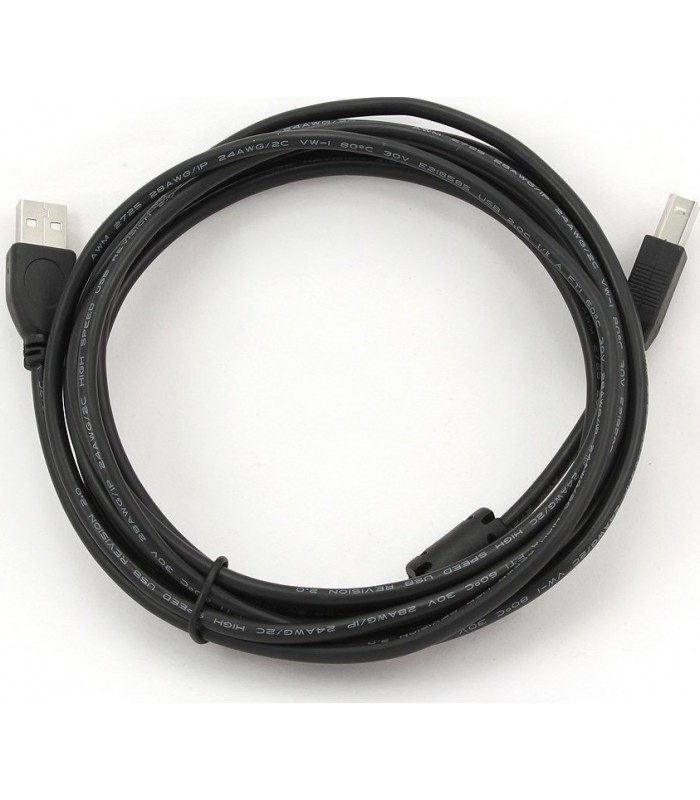 CABLEXPERT PREMIUM QUALITY USB A-PLUG TO B-PLUG CABLE 3M (CCF-USB2-AMBM-10)